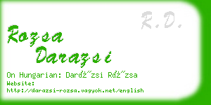 rozsa darazsi business card